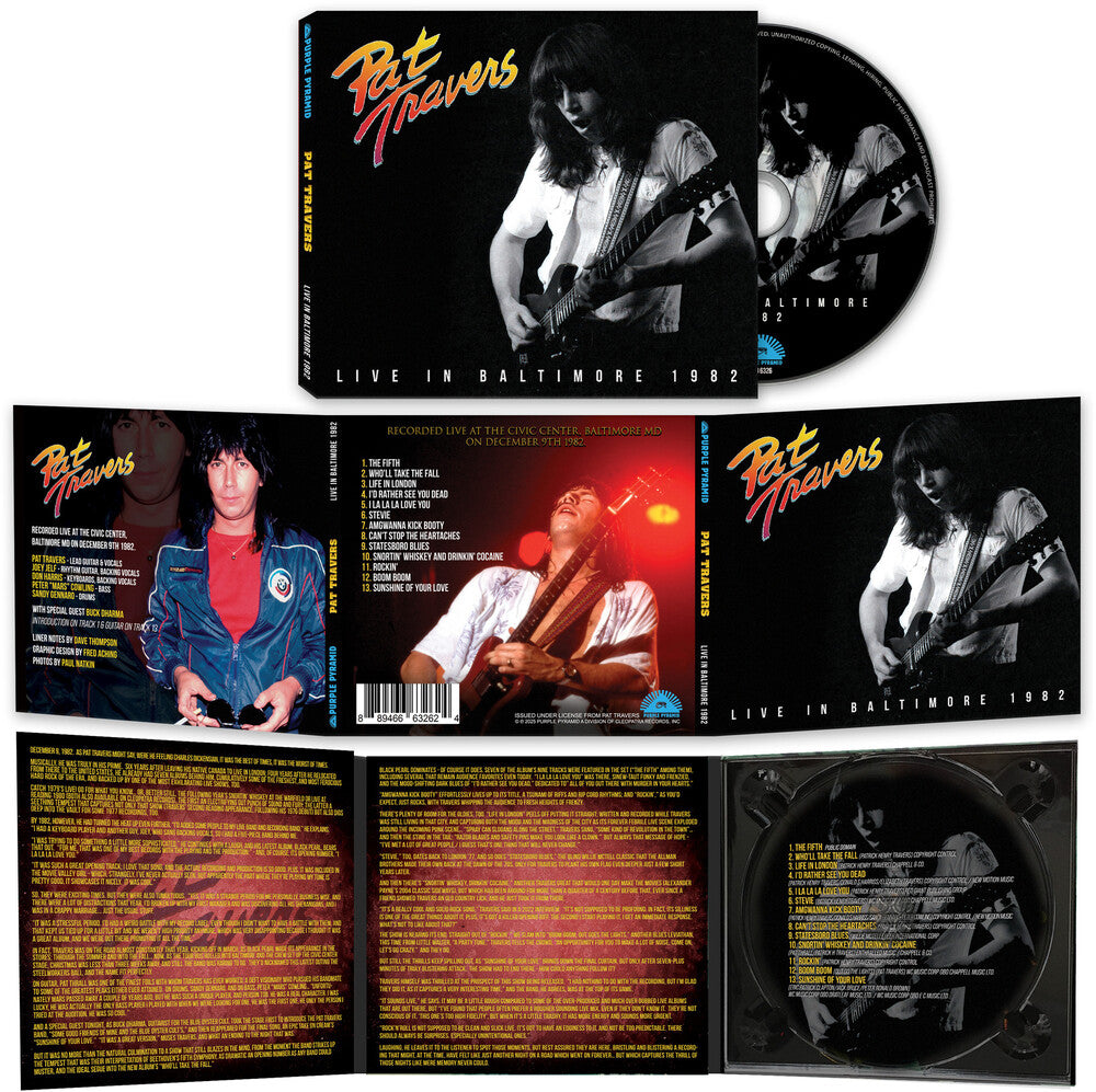 Pat Travers - Live In Baltimore 1982 [Compact disc]