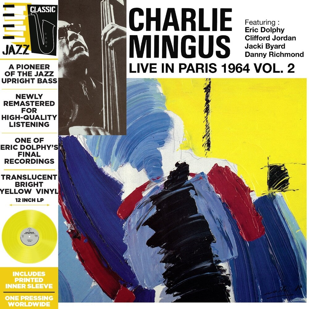 Charlie Mingus - Live In Paris 1964 Vol. 2 - Translucent Yellow [LP] Vinyl Record