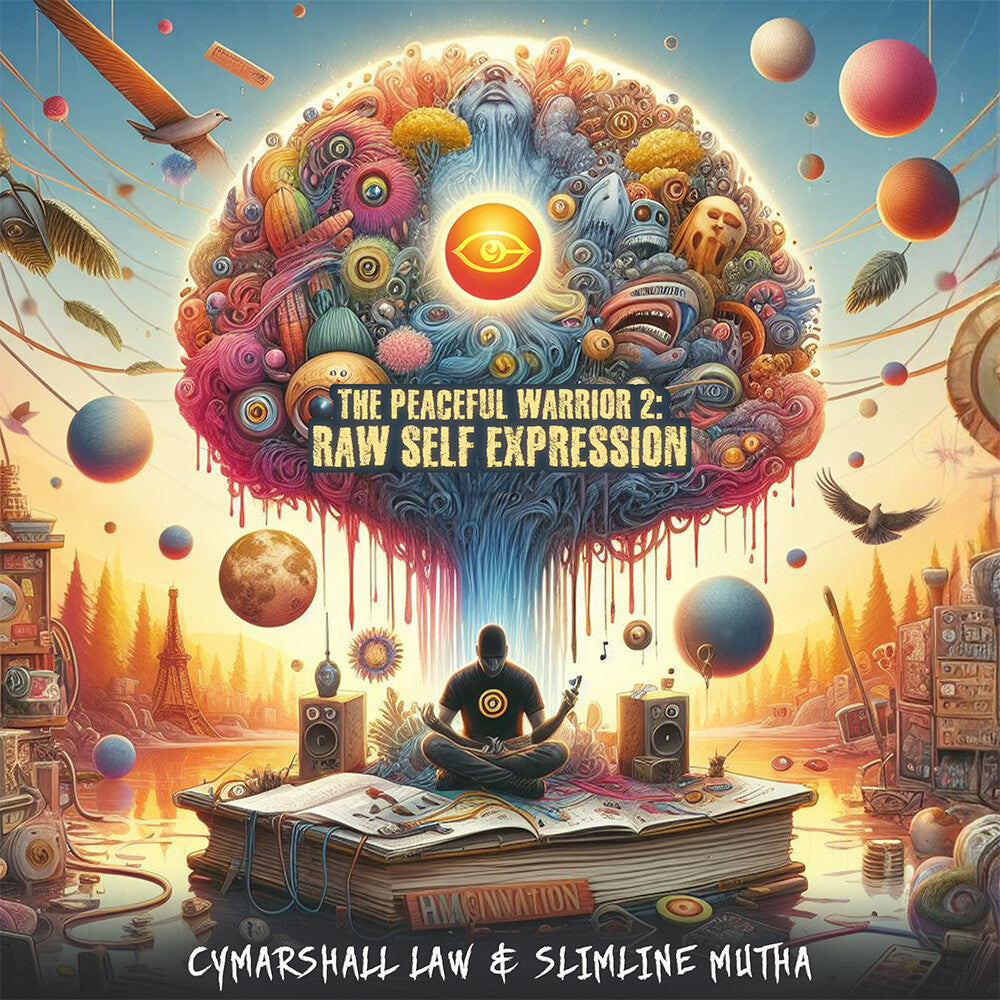Cymarshall Law & Slimline Mutha - The Peaceful Warrior 2: Raw Self Expression [180 gram orange vinyl] Vinyl Record