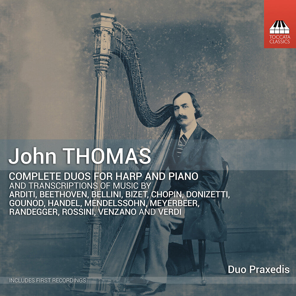 Pre-Order: Duo Praxedis / Hug-Rutti - John Thomas: Complete Duos For Harp & Pno Vol. 1-5 [CD]