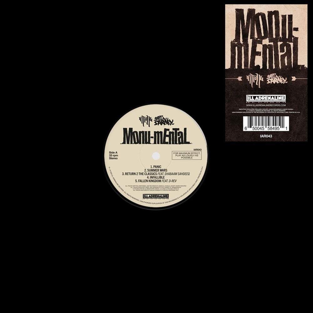 uMaNg & B.B.Z Darney - Monu-mEnTaL [LP] Vinyl Record