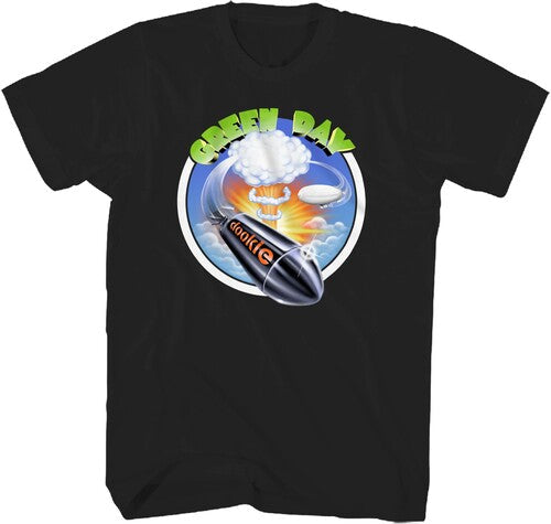 Green Day Dookie Rocket Tshirt Large Blk 23gd014a3 - Green Day Dookie Rocket Tshirt Large Blk 23gd014a3 - Apparel