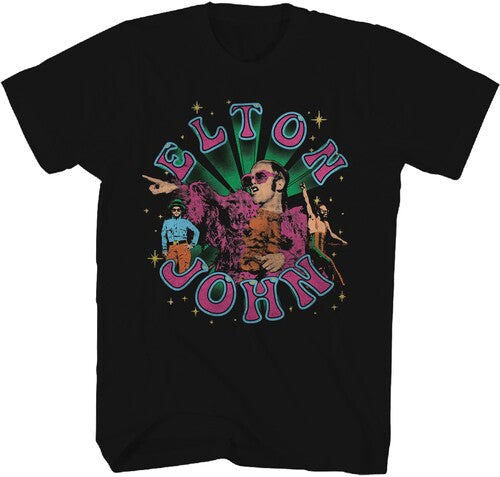 Elton John Ej Images Tshirt 2xl Blk 17111150a5 - Elton John Ej Images Tshirt 2xl Blk 17111150a5 - Apparel