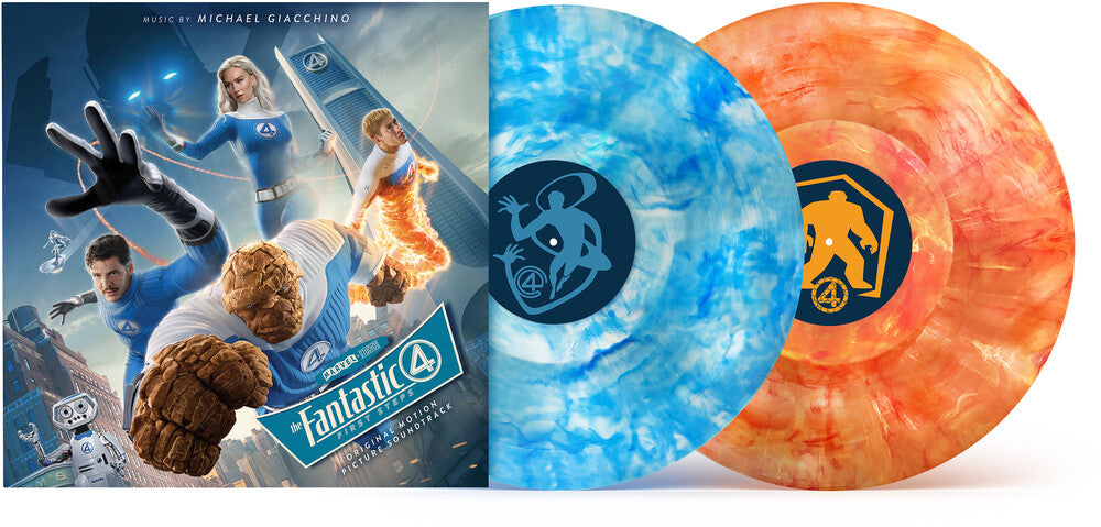 Michael Giacchino - Fantastic Four: First Steps (Original Motion Picture Soundtrack) [Blue Marble/Orange Marble 2 LP] Vinyl Record