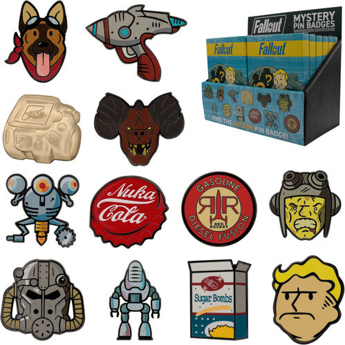 Fallout Mystery Pin Cdu Containing 12 Blind Boxes - Fallout Mystery Pin Cdu Containing 12 Blind Boxes - Collectibles