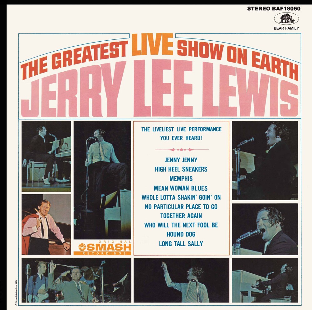 Jerry Lewis  Lee - Greatest Live Show On Earth [LP] Vinyl Record