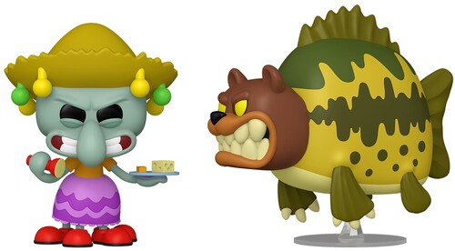 Pop Animation Spongebob Squarepants - Pop Animation Spongebob Squidward & Sea Bear 2pk - Collectibles