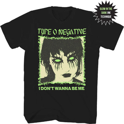 Type O Negative I Don't Want Glow F/b 1xl Black - Type O Negative I Don't Want Glow F/b 1xl Black - Apparel