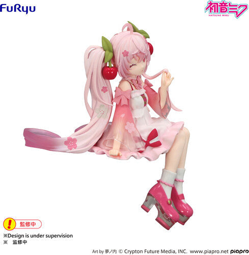 Furyu Sakura Miku 2025 Wink Noodle Stopper - Furyu Sakura Miku 2025 Wink Noodle Stopper - Collectibles