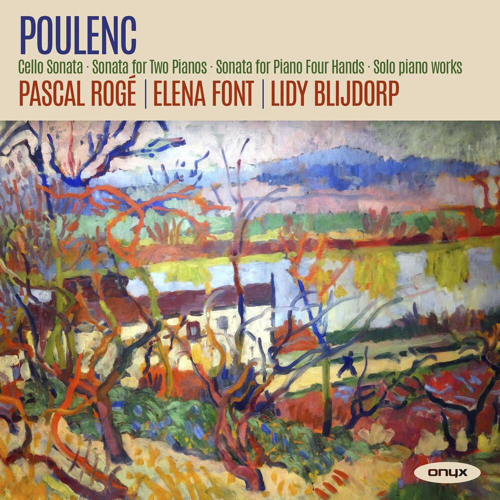 Pre-Order: Pascal Roge  / Font,Elena / Blijdorp,Lidy - Poulenc: Cello Sonata, Sonata For Two Pianos [CD]