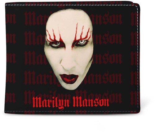 Rocksax Marilyn Manson Red Lips Logo Wallet Black - Rocksax Marilyn Manson Red Lips Logo Wallet Black - Special Products