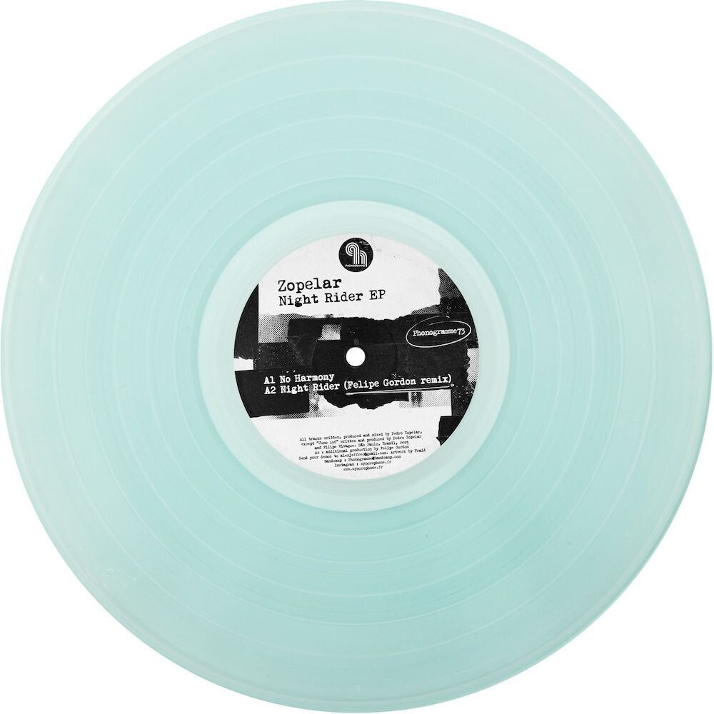 Zopelar - Night Rider (With Felipe Gordon Remix) (Blue) (Ep) [12" Vinyl]