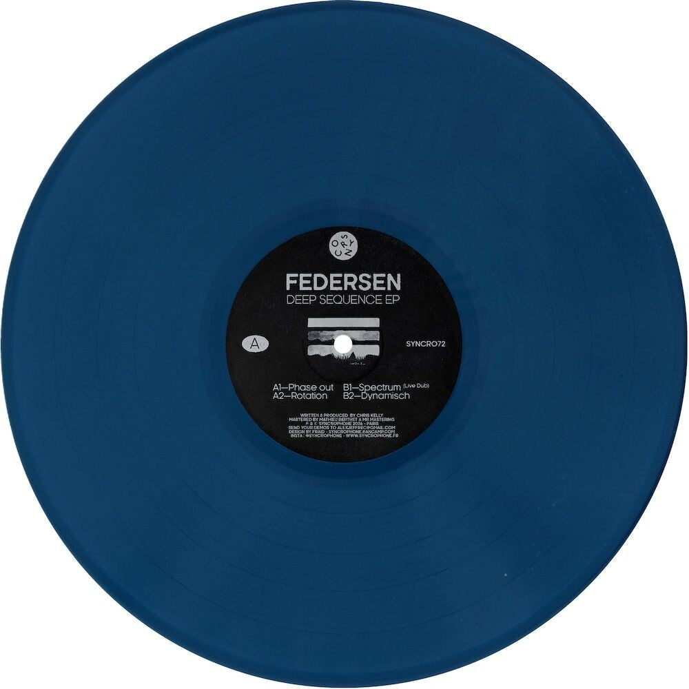 Pre-Order: Federsen - Deep Sequence (Blue) [Colored Vinyl] (Ep)