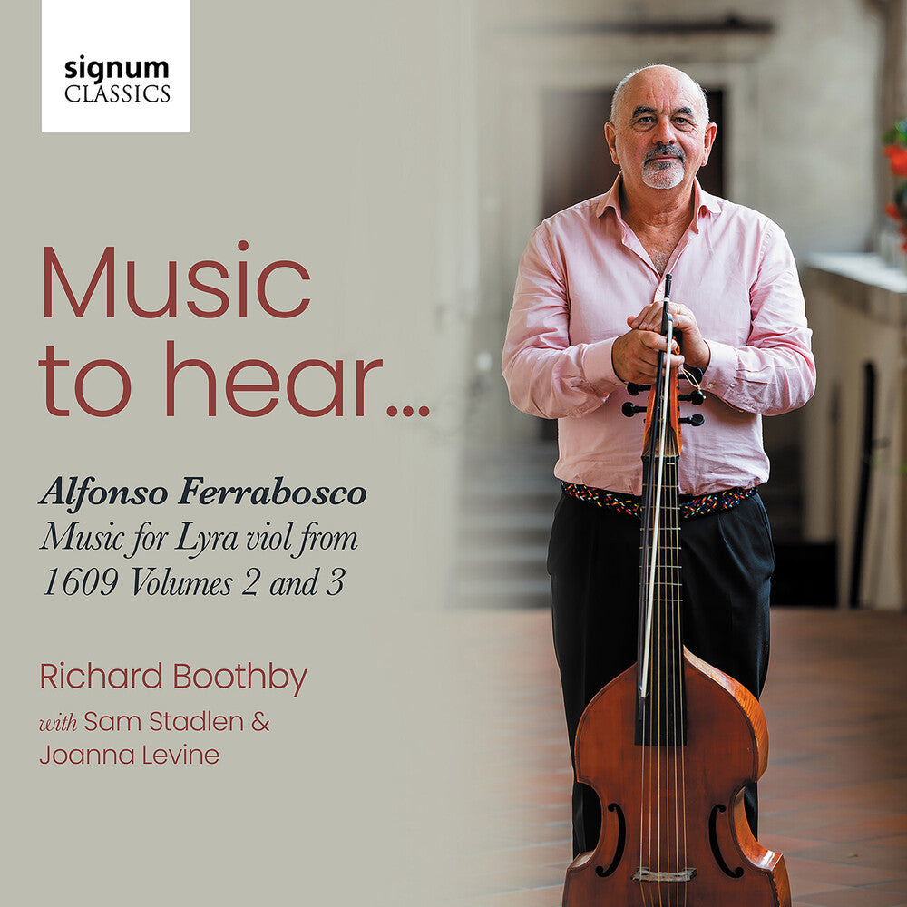 Pre-Order: Richard Boothby - Music To Hear - Alfonso Ferrabosco Music For Lyra [CD]