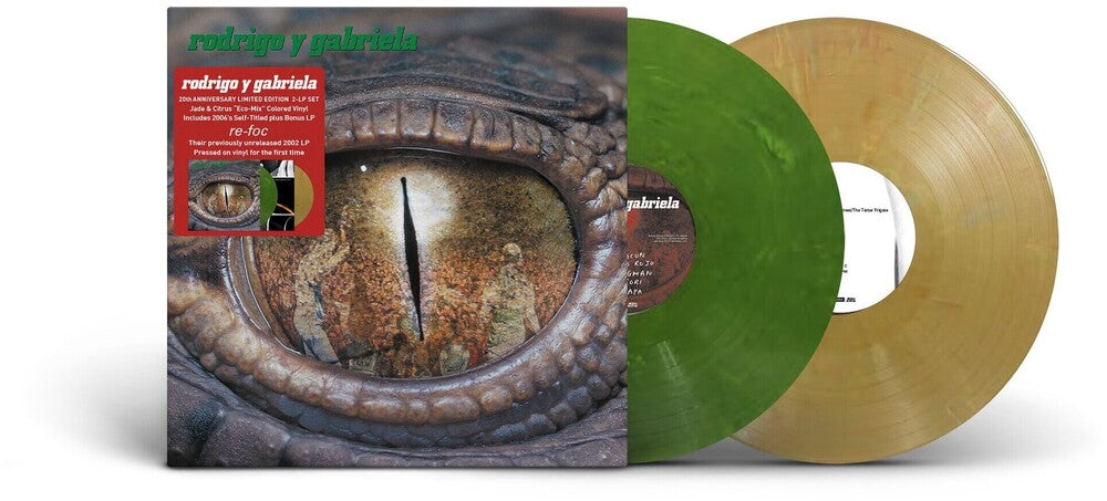 Pre-Order: Rodrigo Gabriela  Y - Rodrigo Y Gabriela with bonus disc Re-Foc (20th Anniversary Edition) [Jade & Citrus Colored Vinyl]