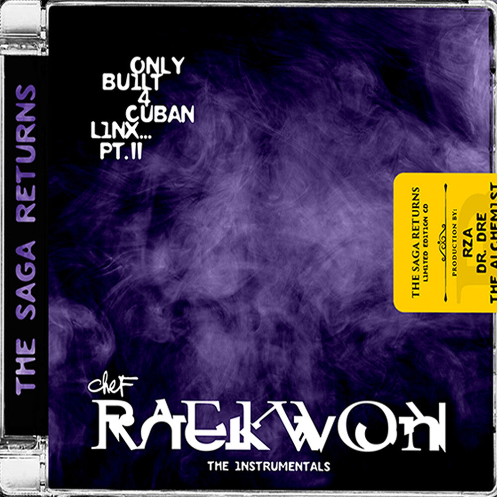 Pre-Order: Raekwon - Only Built 4 Cuban Linx... Pt. II - THE INSTRUMENTALS, Shaolin Noir Edition (Black 2LP) [CD]