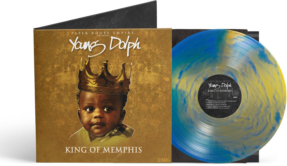 Pre-Order: Young Dolph - King Of Memphis (10 Yr) - Royalty Blue/Gold (Blue) [LP]