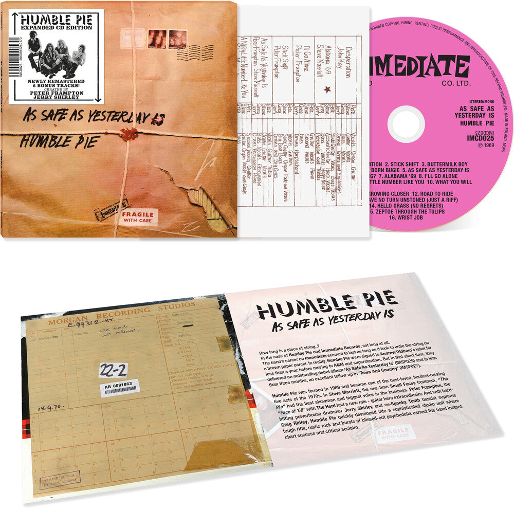 Pre-Order: Humble Pie - As Safe As Yesterday Is [CD]
