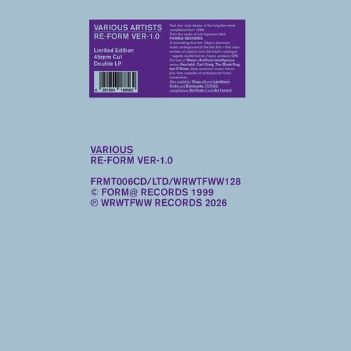 Re-form Ver-1.0 / Various - Re-form Ver-1.0 / Various - Vinyl Record
