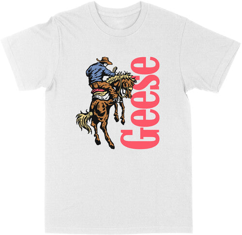 Geese 3d Cowboy T-shirt Small (white) - Geese 3d Cowboy T-shirt Small (white) - Apparel