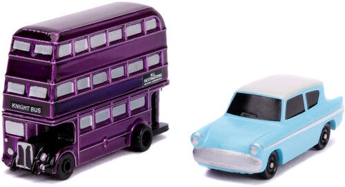 Jada Nano Hwr Hp 1959 Ford Anglia & Knight Bus 2pk - Jada Nano Hwr Hp 1959 Ford Anglia & Knight Bus 2pk - Collectibles