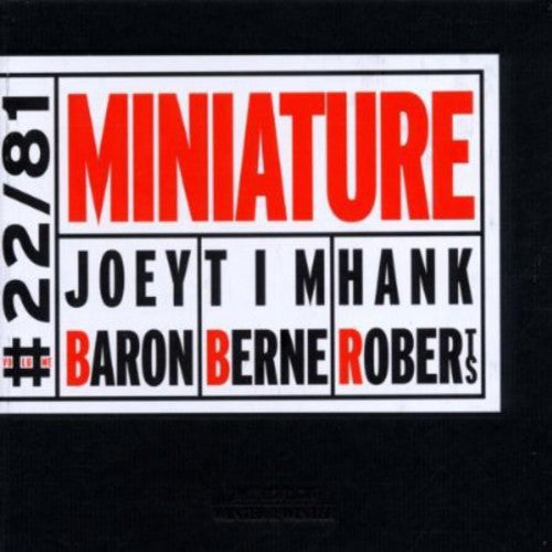 Joey Baron - Miniature [CD]