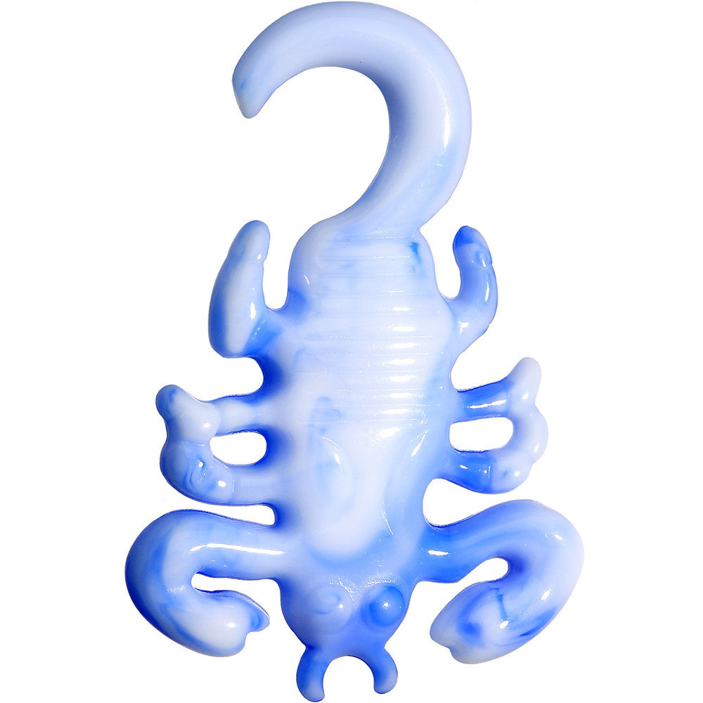 4G Blue White Acrylic Scorpion Hanger Plug