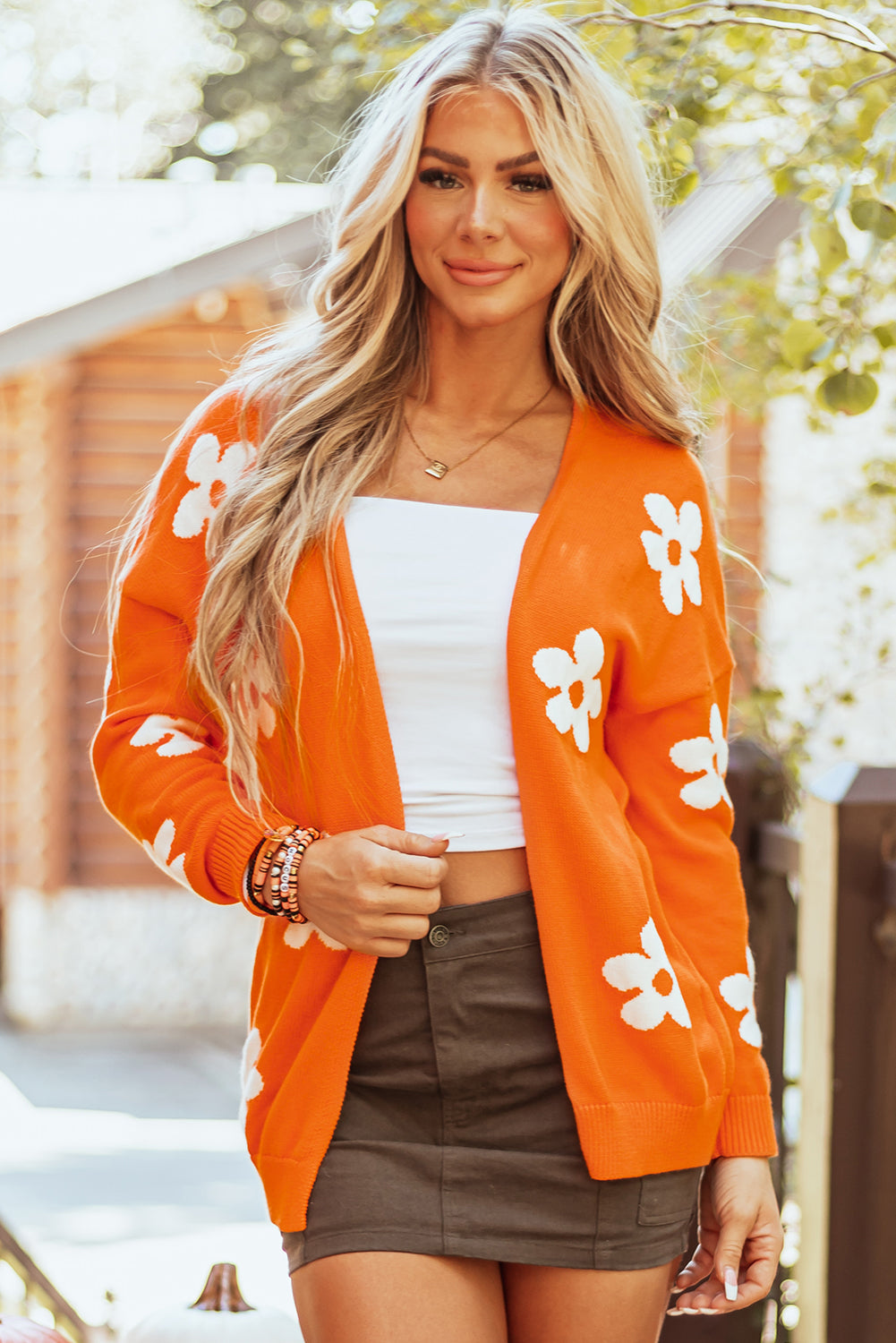 Olivia Open Front Loose Cardigan
