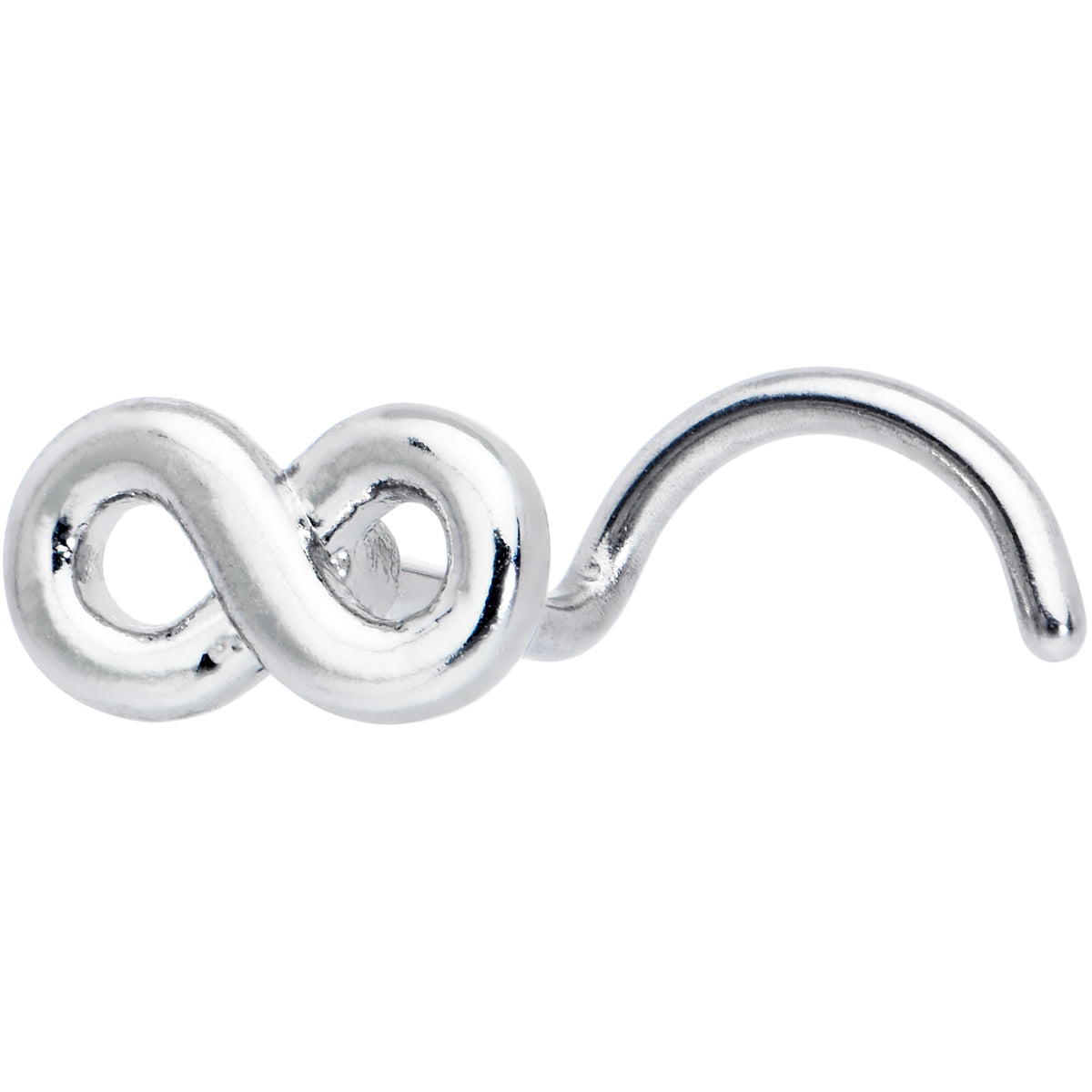 20G Gleaming Infinity Symbol Nose Screw