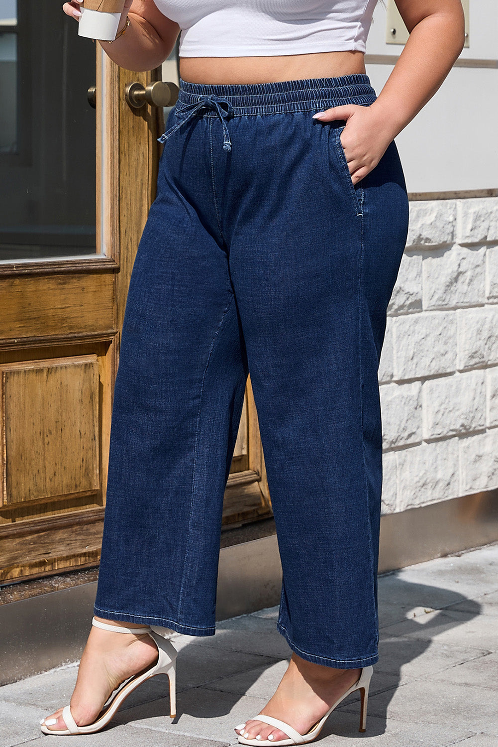 Analeia Wide Leg Casual PLUS Jeans