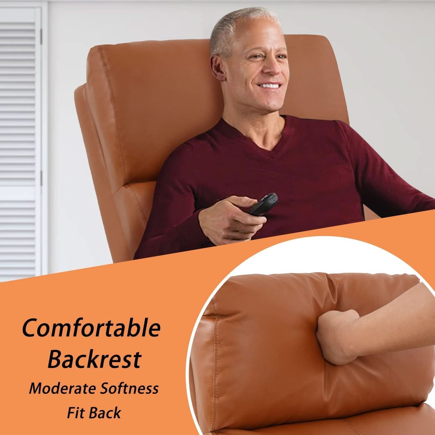 Recliner Chair With Extendable Footrest For Living Room
