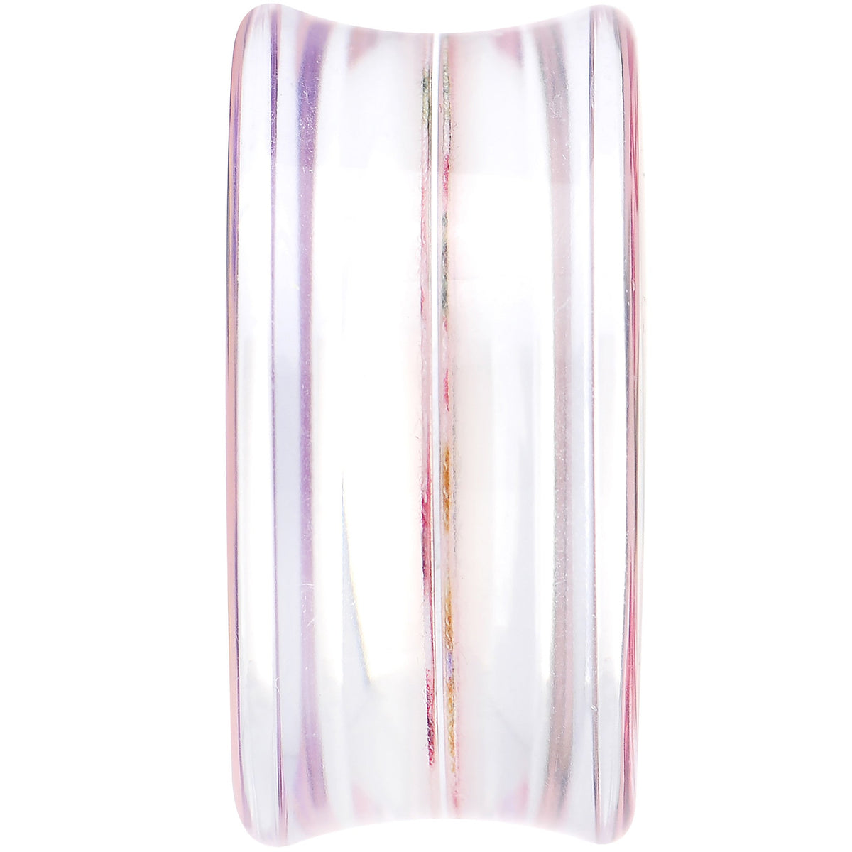 24mm Acrylic Pink Grandma's Wallpaper Flowered Saddle Plug