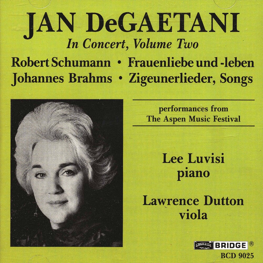JAN DEGAETANI - Jan Degaetani in Concert 2 [CD]