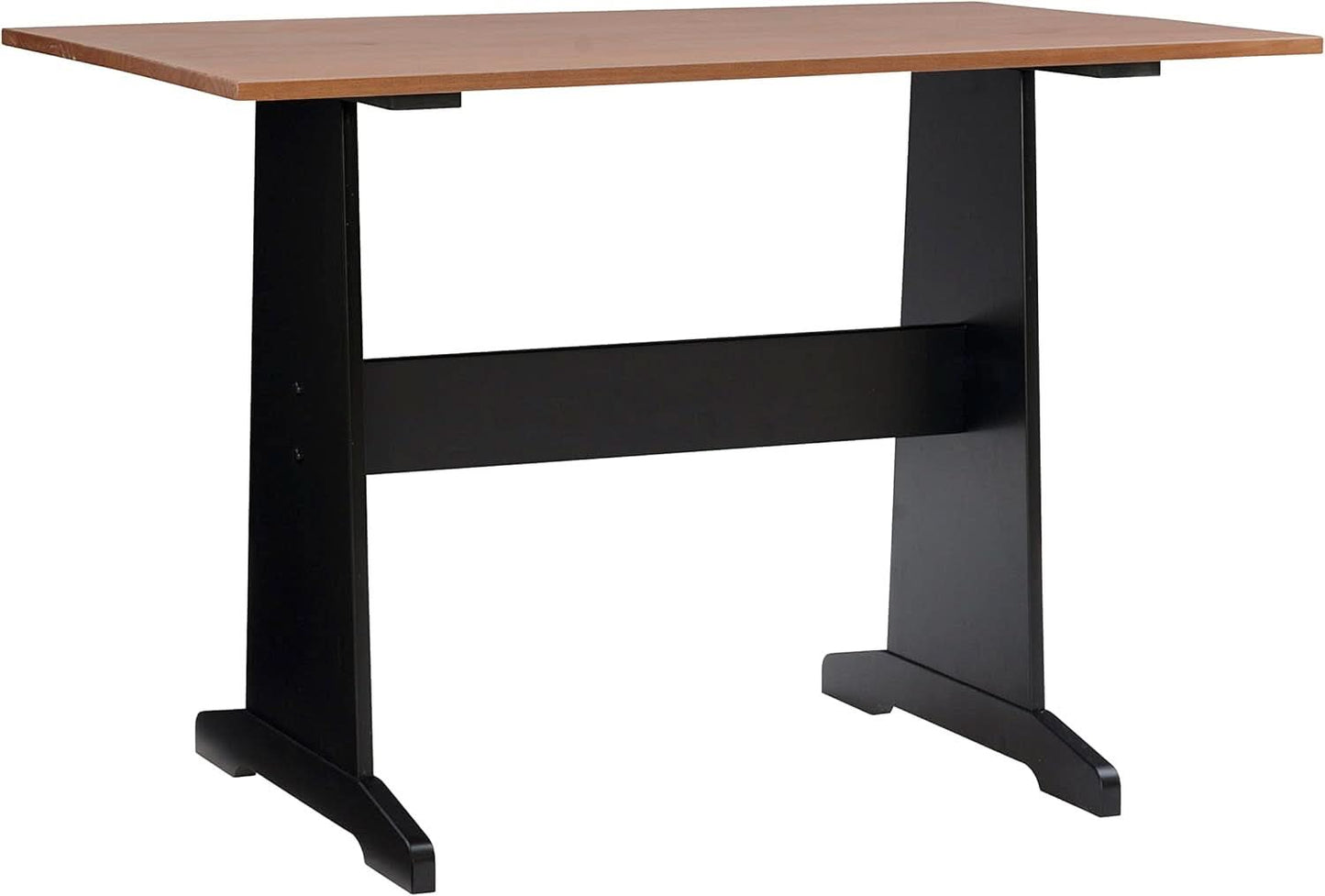 Black Pecan Five Seat Dining Set With Storage Benches