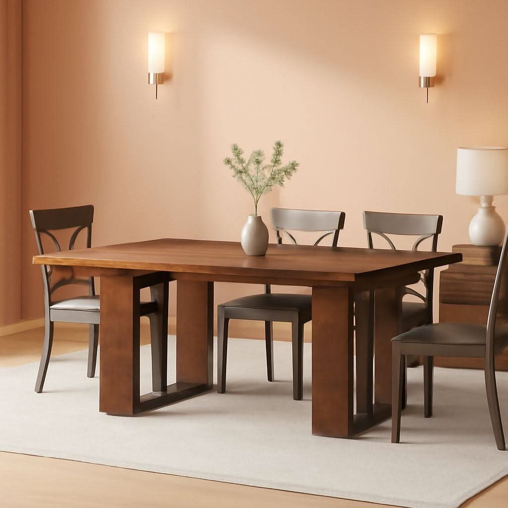 Rustic Farmhouse Dining Table 70 Inch Seats Six To Eight