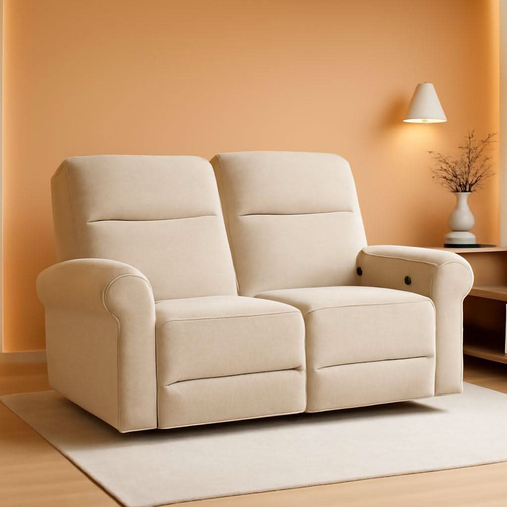 64.6 Inch Wall Hugging Auto Power Recline Loveseat