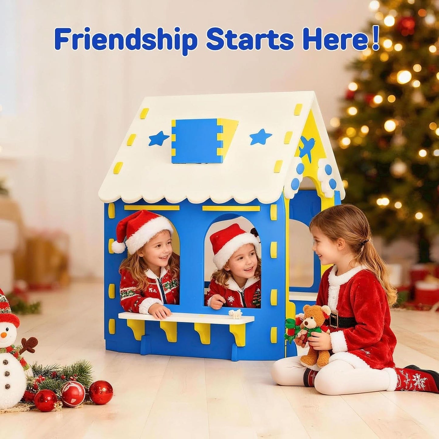 EVA Kids Indoor Playhouse Colorful Educational Fort