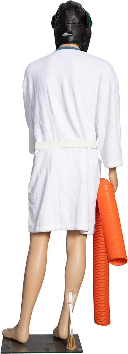 6 feet Tall Mannequin with Robe Belt Hat and Hose Holiday Decoration