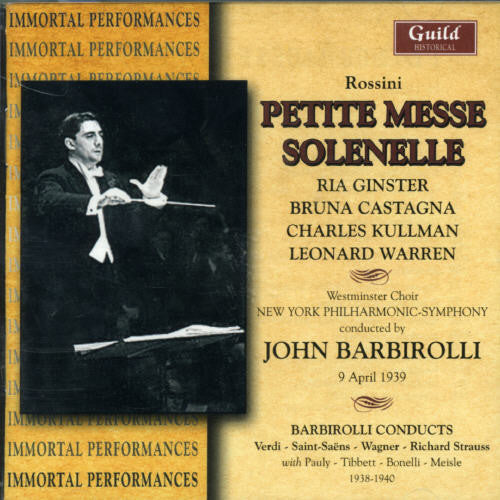 Sir John Barbirolli - Petite Messe Solenelle & Other Rarities [CD]