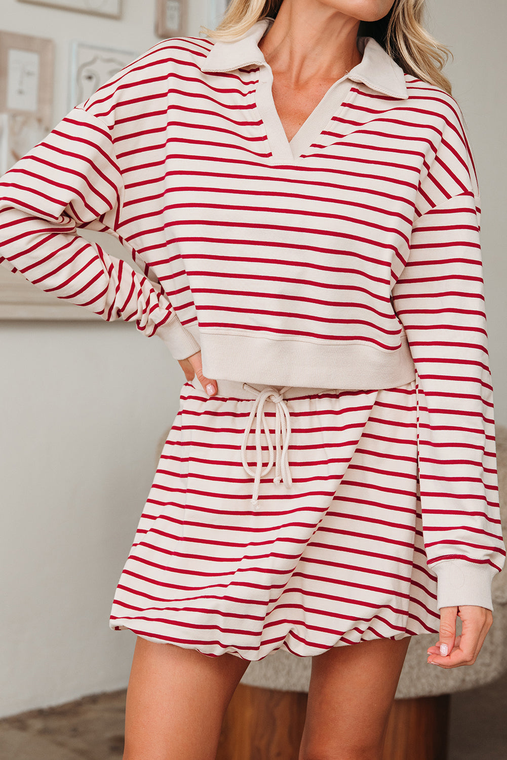 Zahra and Bubble Mini Skirt Set