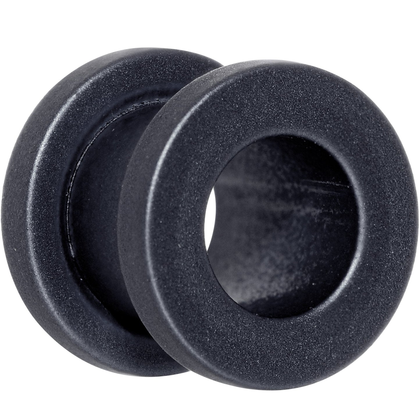 Brown Matte Silicone Screw Fit Tunnel Plug Set 6mm to 25mm
