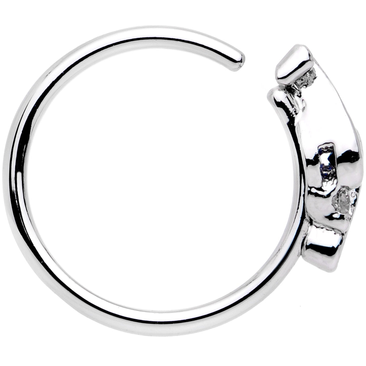 20G 5/16 Blue Clear Gem Oceans Eye Seamless Circular Ring