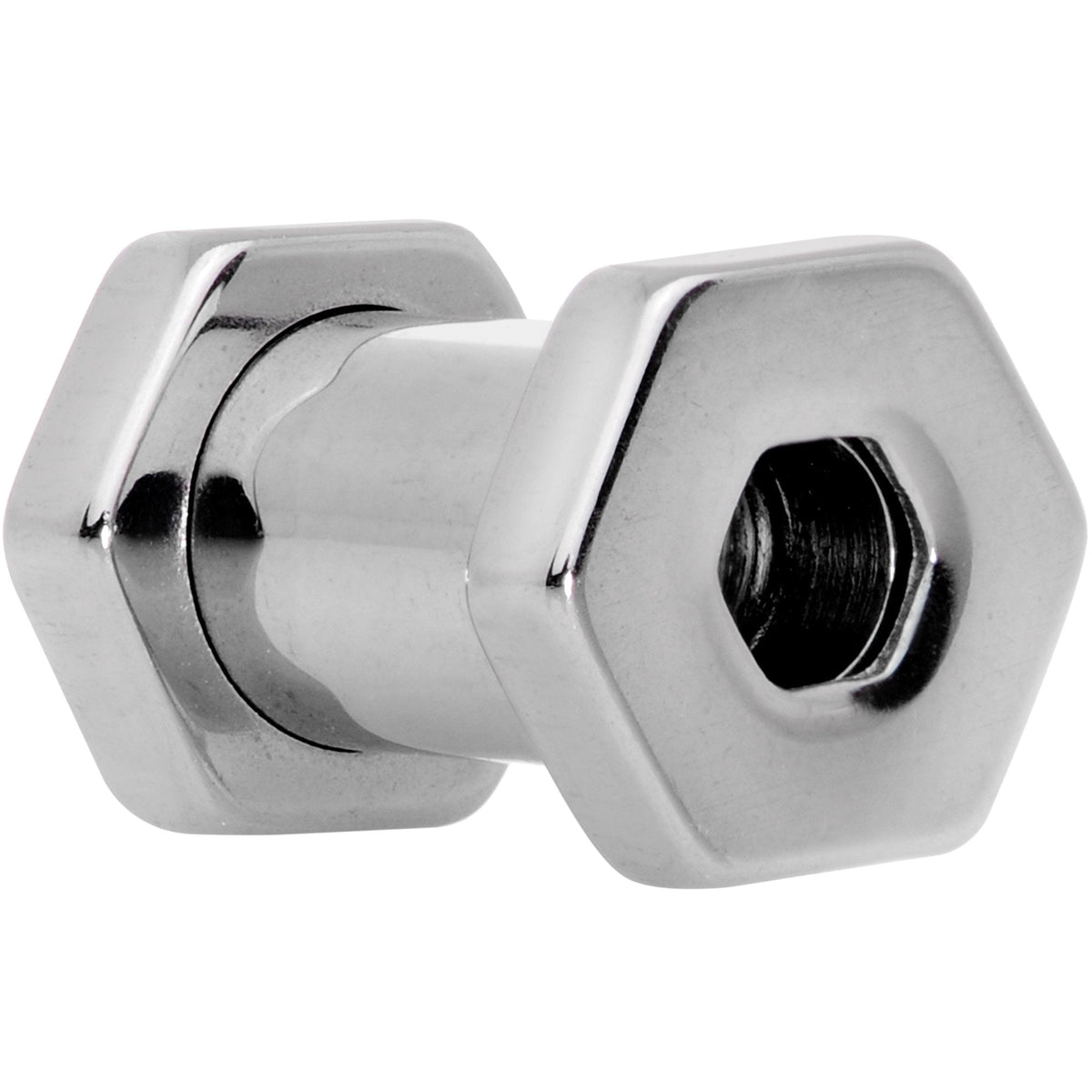 4G Geometric Hexagon Screw Fit Tunnel Plug Set