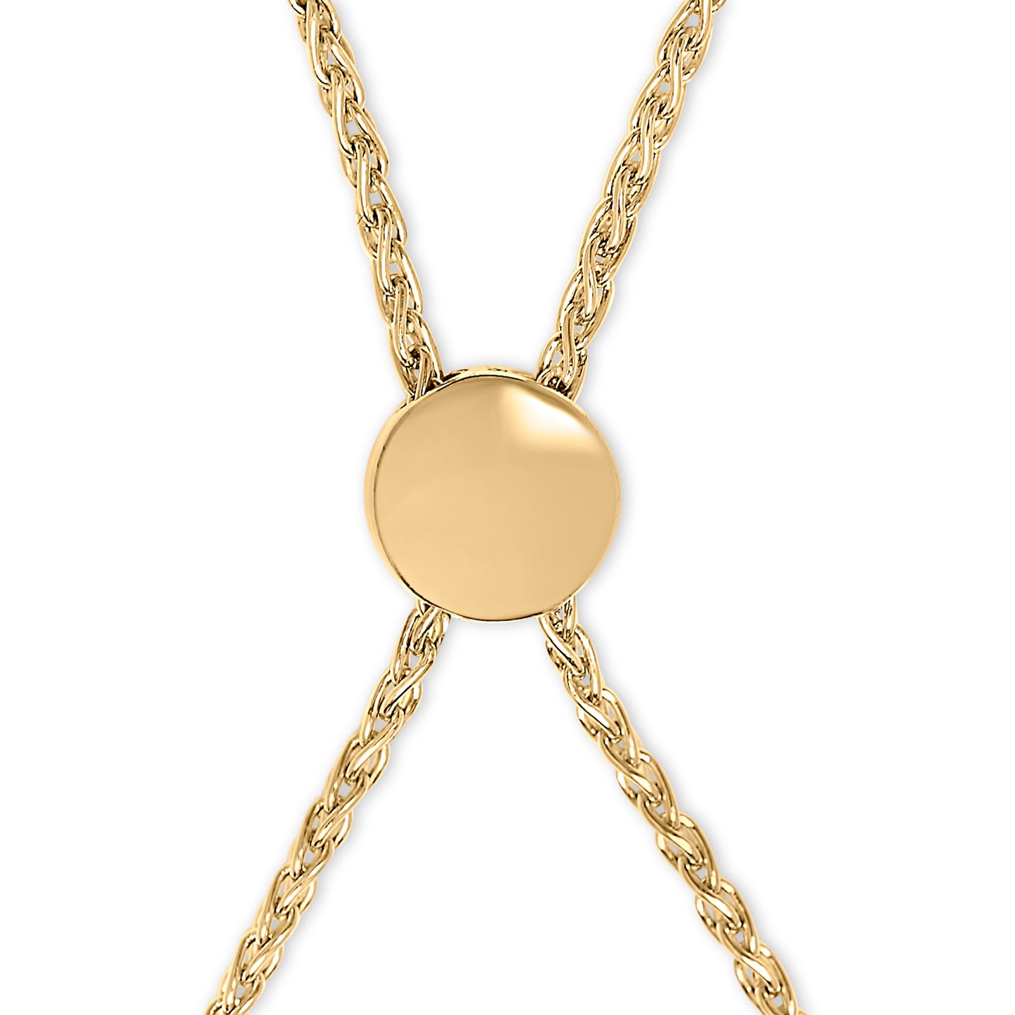 14K Yellow Gold Plated .925 Sterling Silver 1/10 Cttw Diamond Infinity Loop Adjustable Bolo Tennis Bracelet
