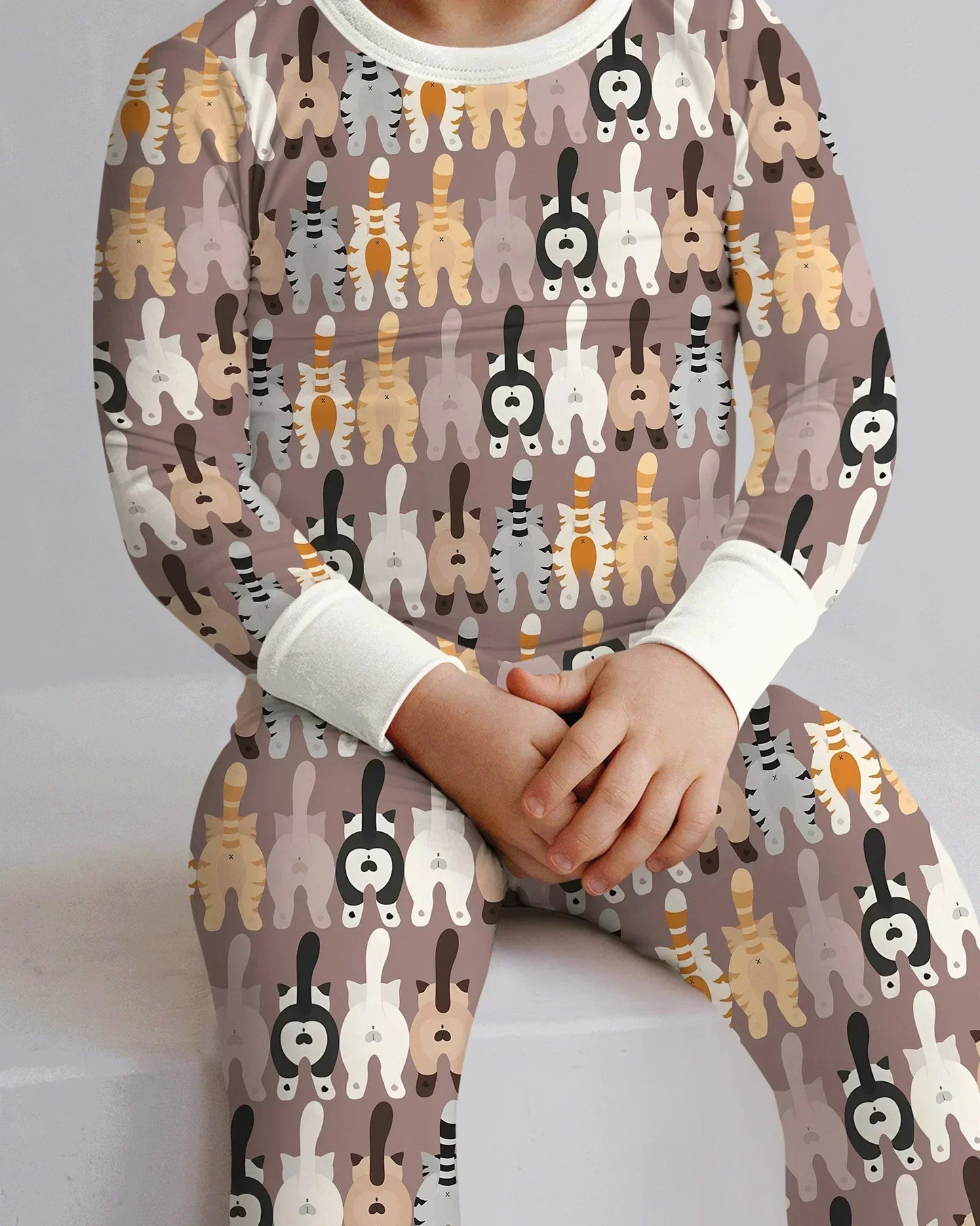 Cheeky Tails Two Piece Long Sleeve Pajama Set