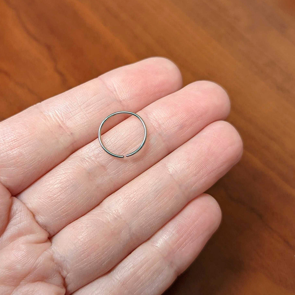 20G 1/2 Grade 23 Titanium Bendable Hoop Ring