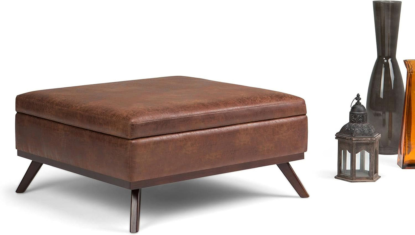 Owen 36Inches Wide Mid Century Storage Coffee Table