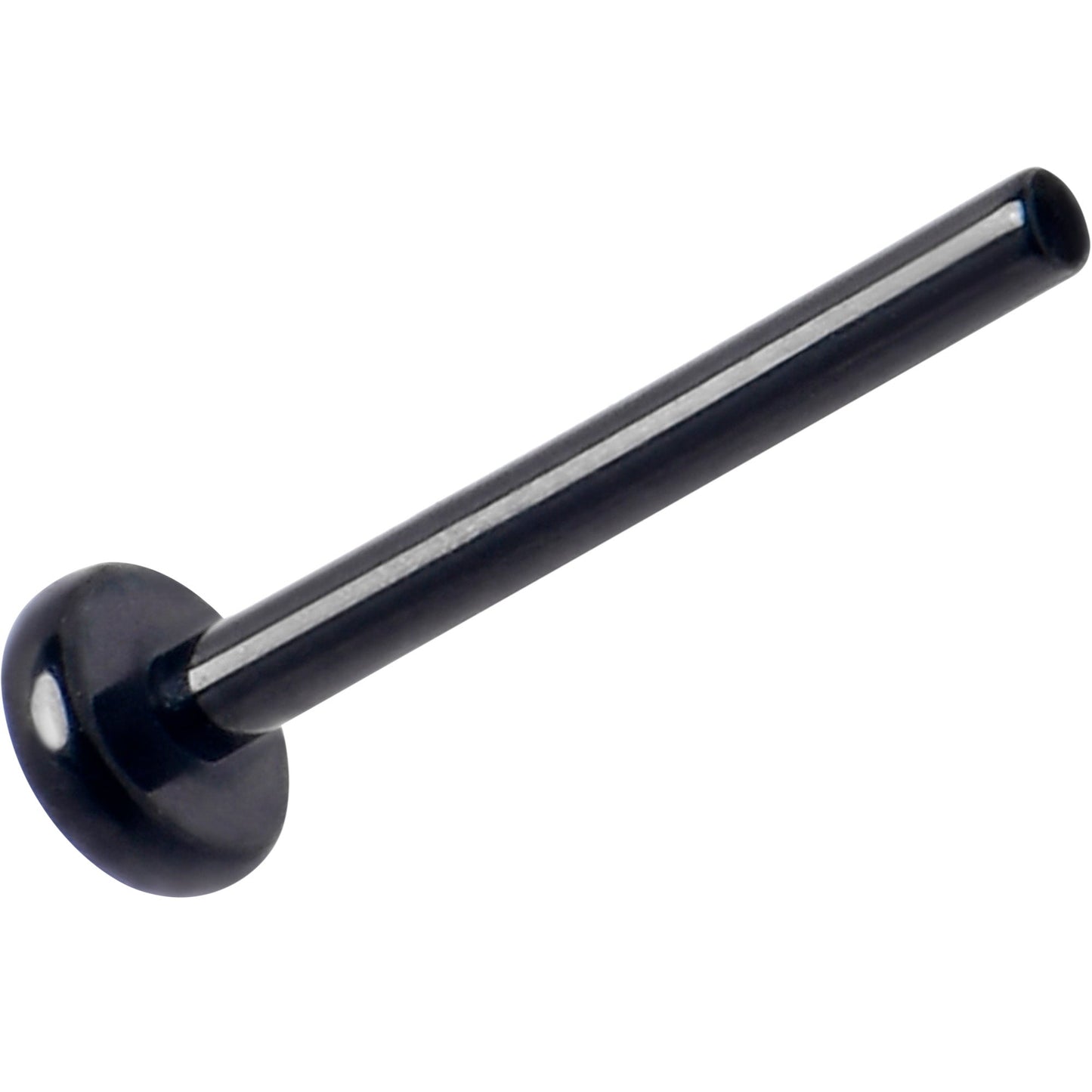 20G 5/16 Black ASTM F-136 Implant Grade Titanium Threadless Post Only Labret