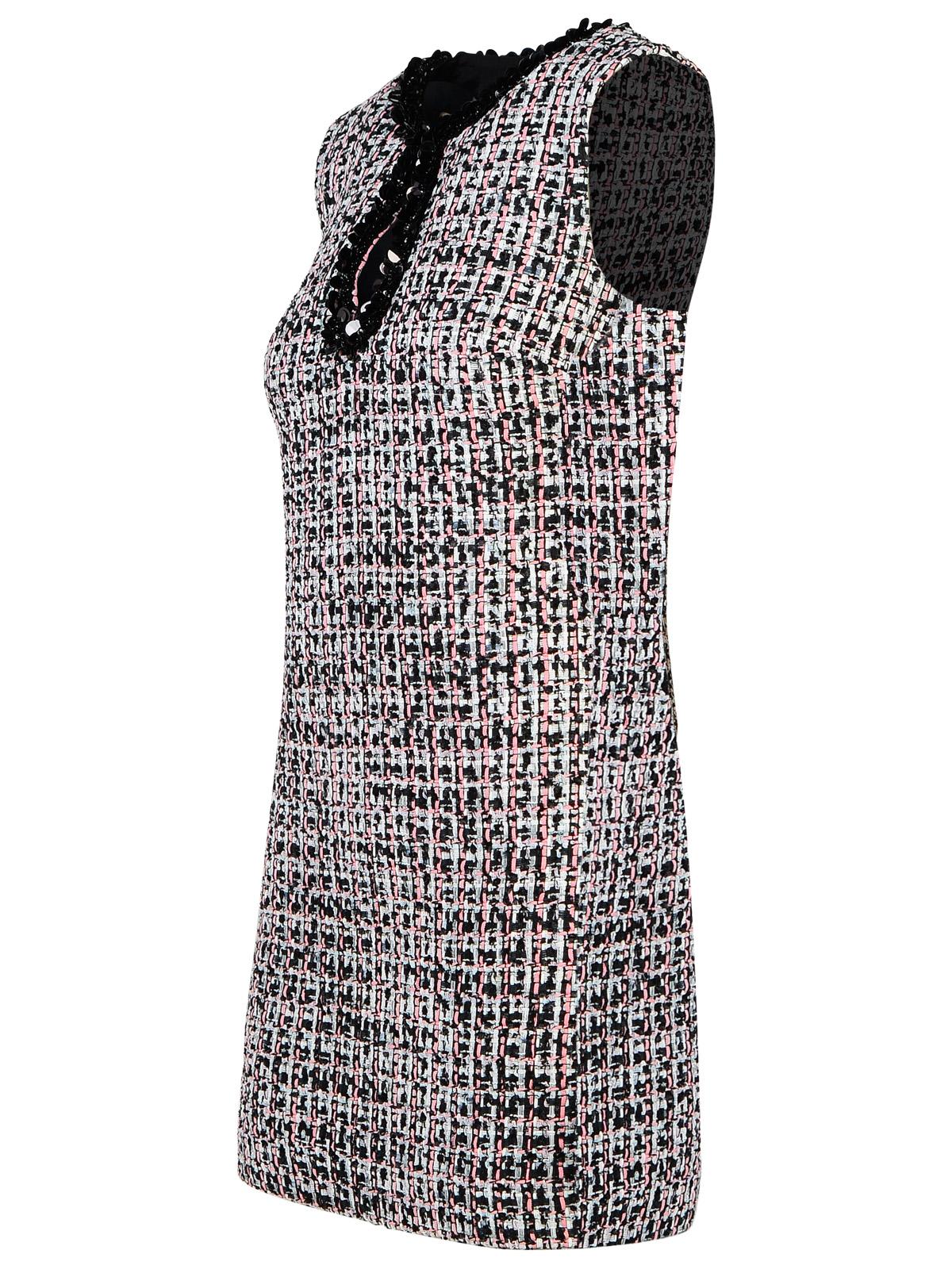Self Portrait Black/Pink Polyester Mini Dress Women