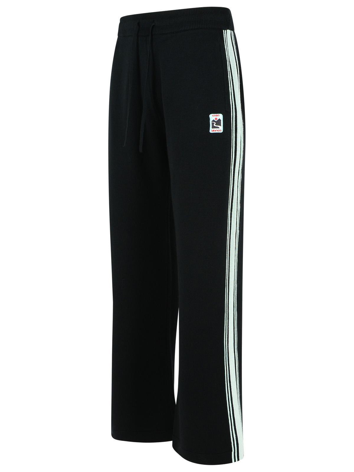 Casablanca Black Merino Wool Pants Men